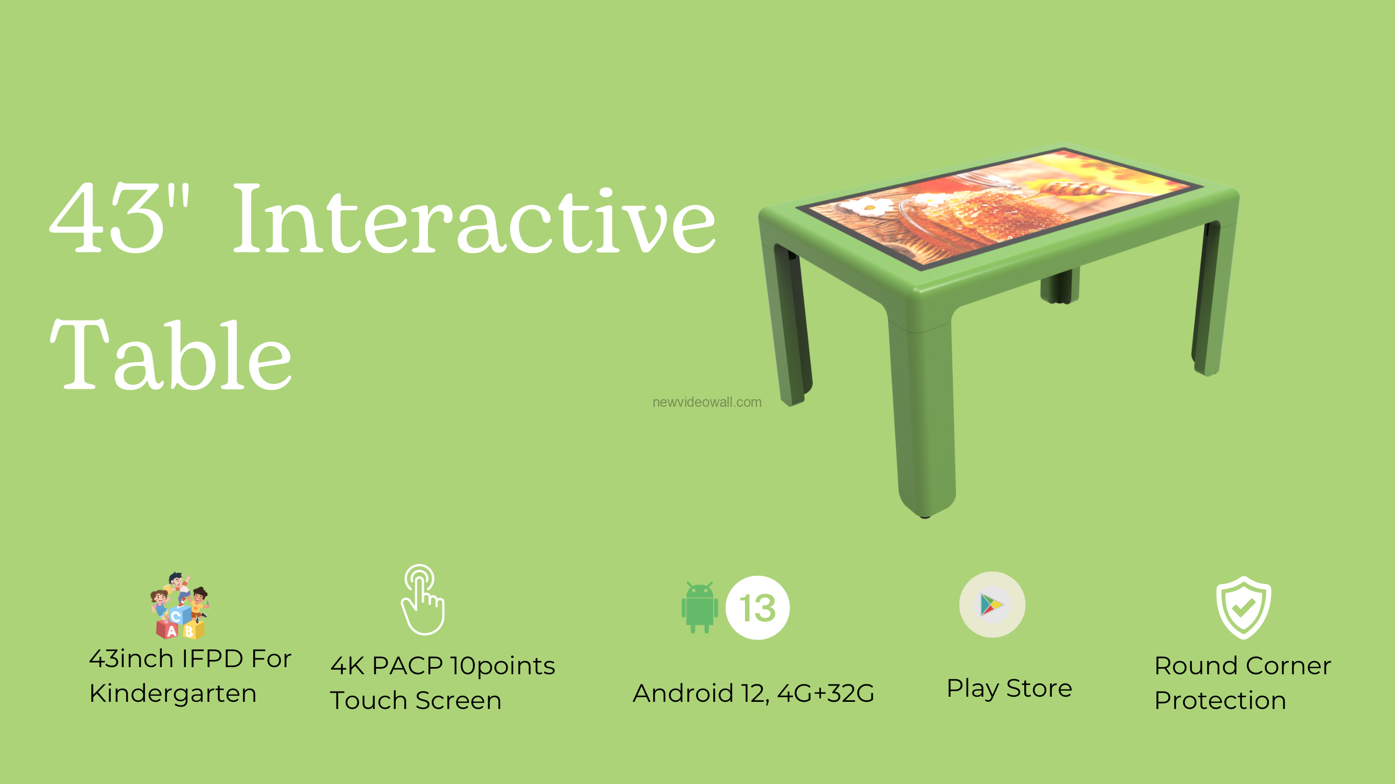 kids interactive table 43inch