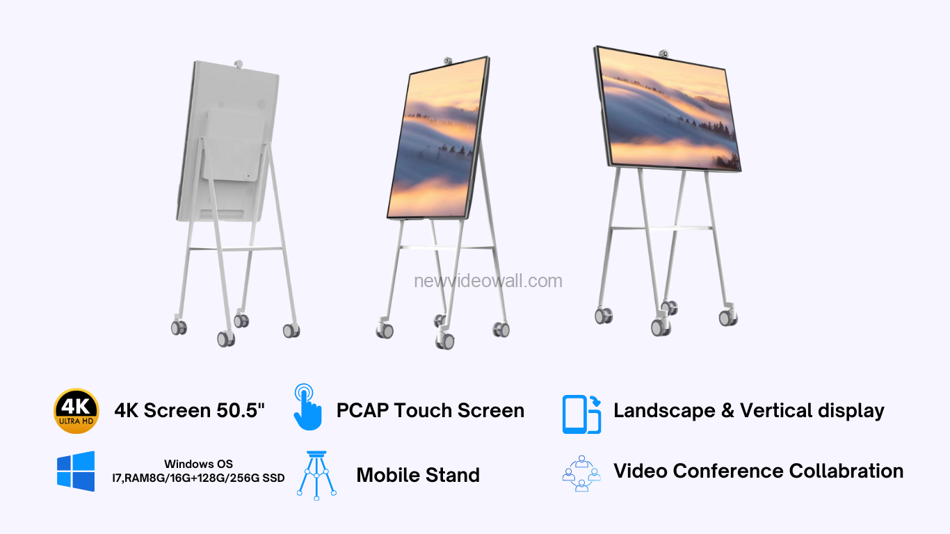 50.5 inch flip board windows interactive touch panel supplier