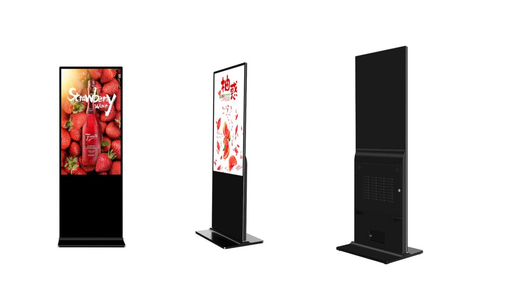 floor standing digital sianage